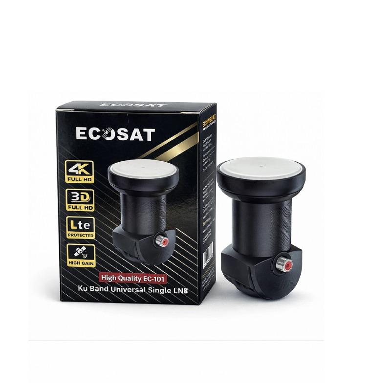 Tête de Parabole ECOSAT BAND SINGLE LNB KI 119R - Noir