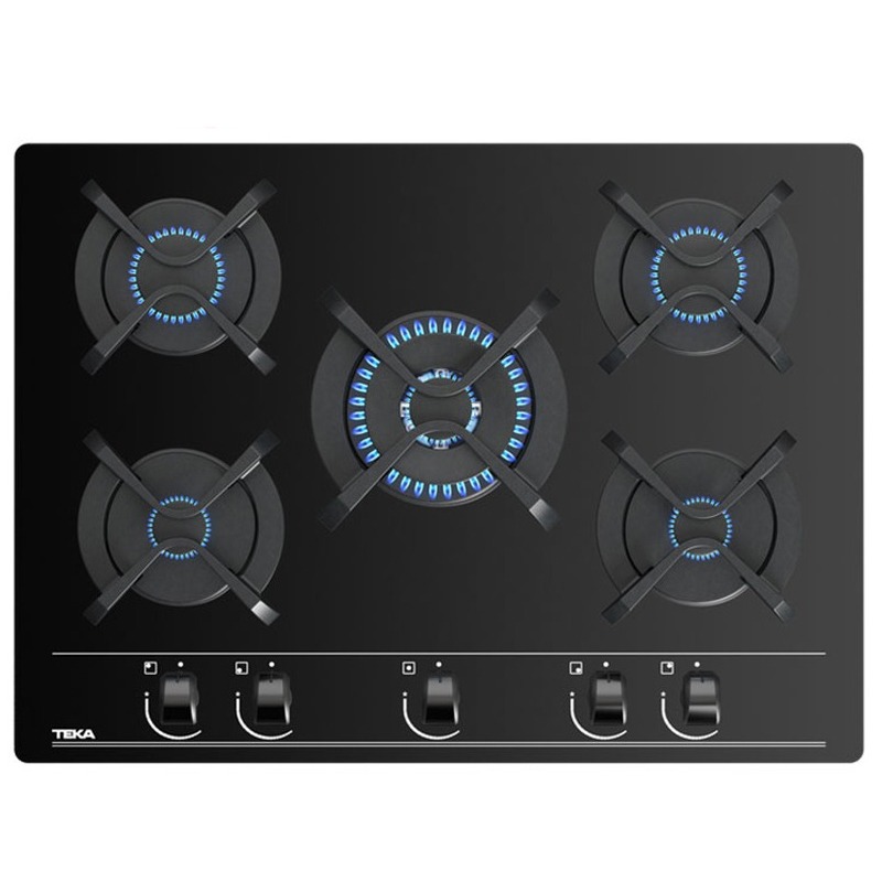 Plaque De Cuisson Encastrable TEKA GBC75030 5 feux 70cm - Noir