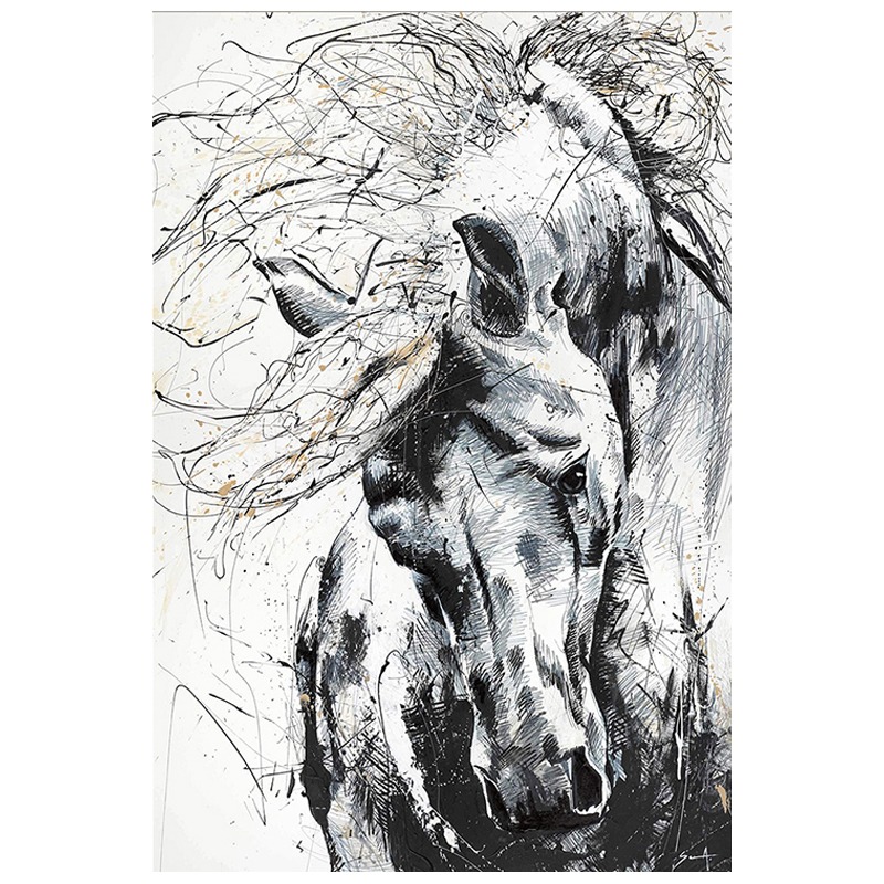 Tableau De Décoration Murale 120 x 80 cm Chevale (MY01-T02)