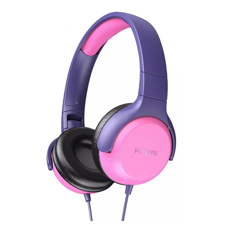 Casque Filaire PHILIPS TAKH101PK-00 avec Micro Pour Enfant - Rose & Violet