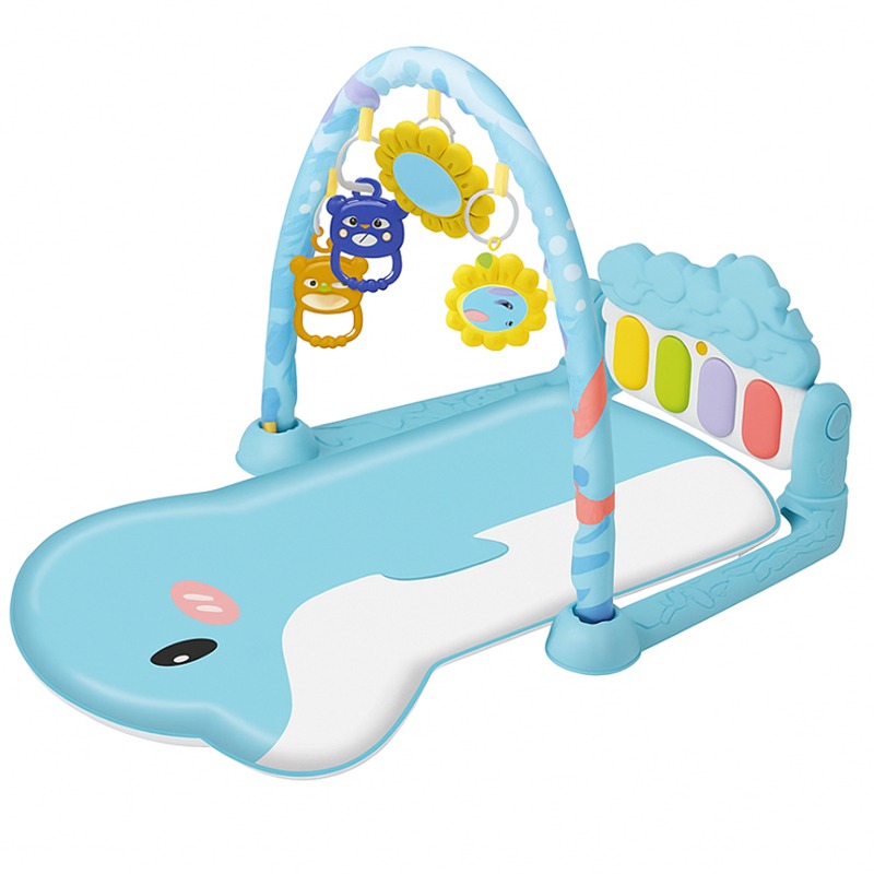 Tapis D'éveil Multifonction avec Piano à Pédales Pour Bébé