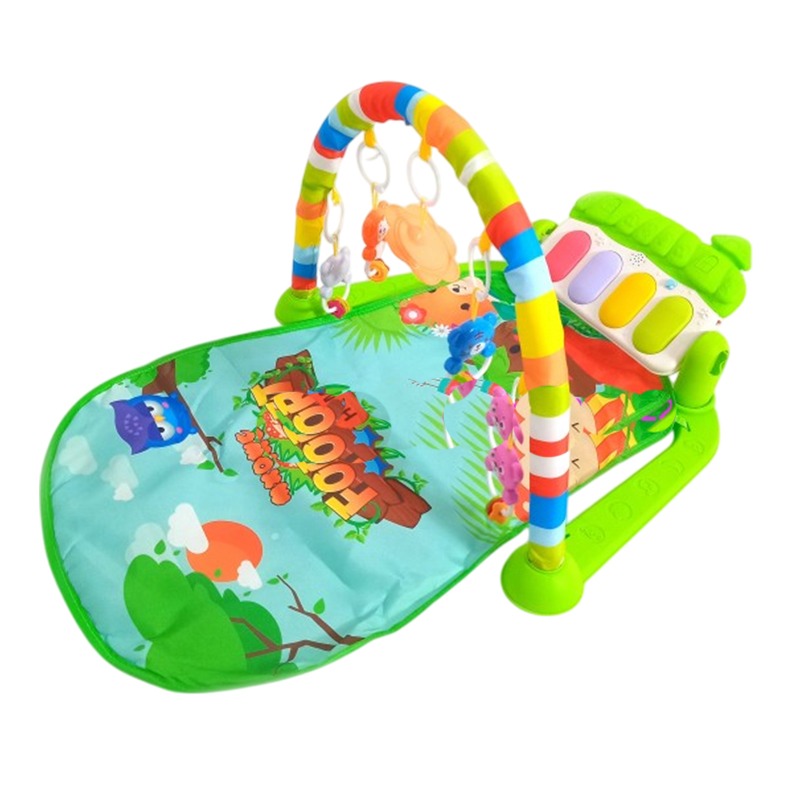 Tapis D'éveil Multifonction Piano Fitness Rack Pour Bébé - Vert