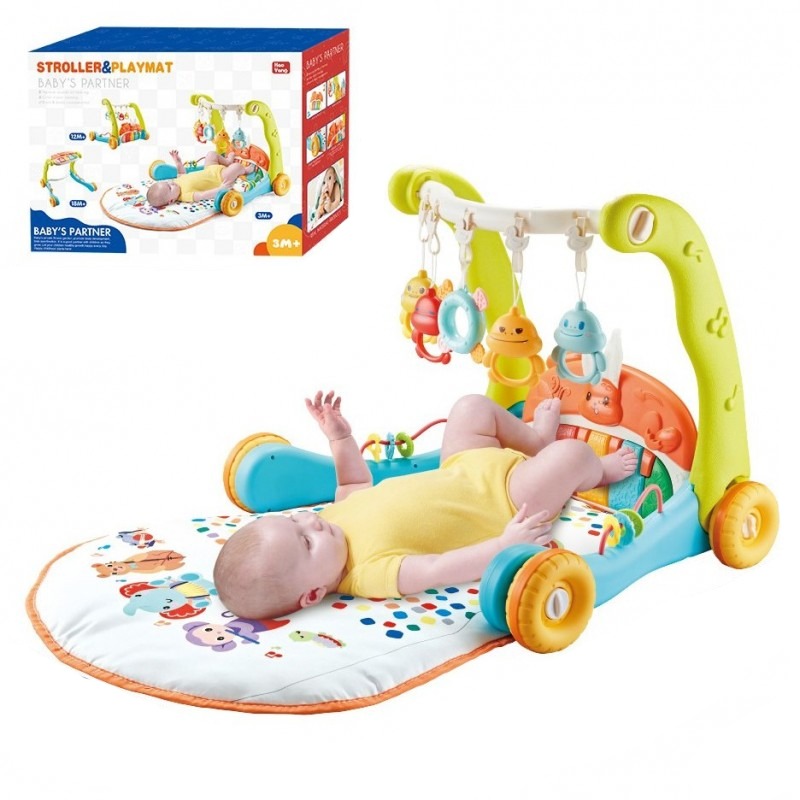 Tapis d’Éveil Musical Et Trotteur 2EN1 Pour Bébé