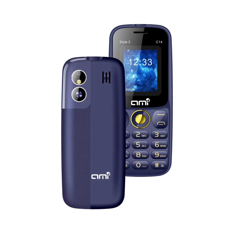 Téléphone Portable AMI C14 Style 3 - Bleu Champagne