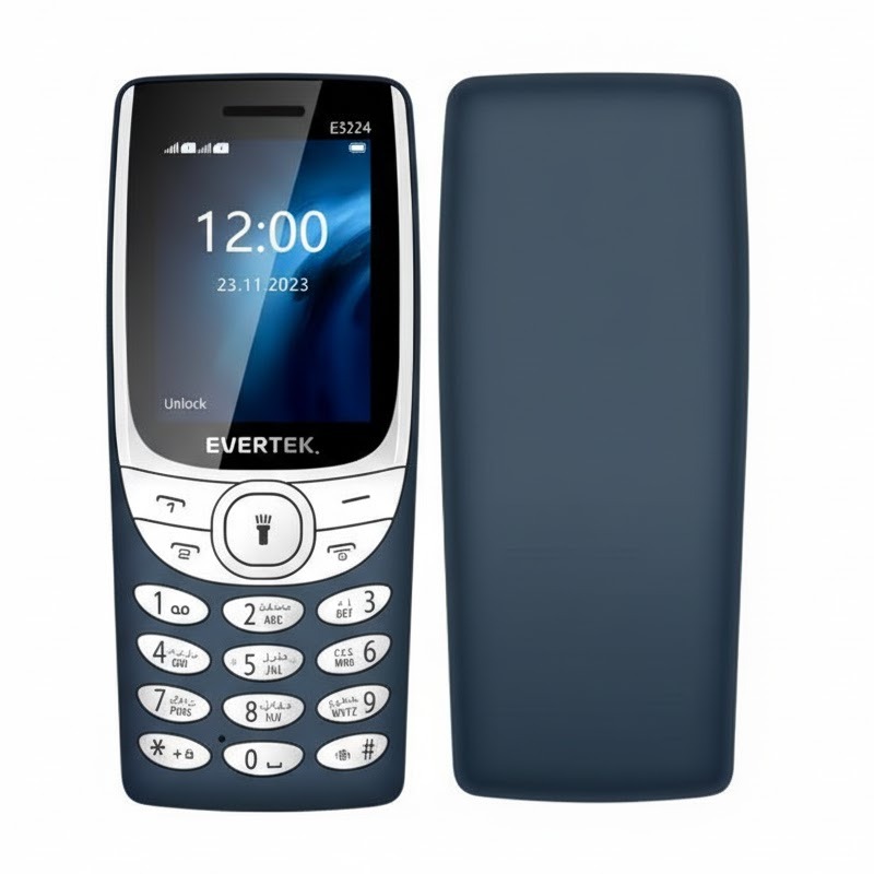 Téléphone Portable EVERTEK E3218 - Bleu Marine