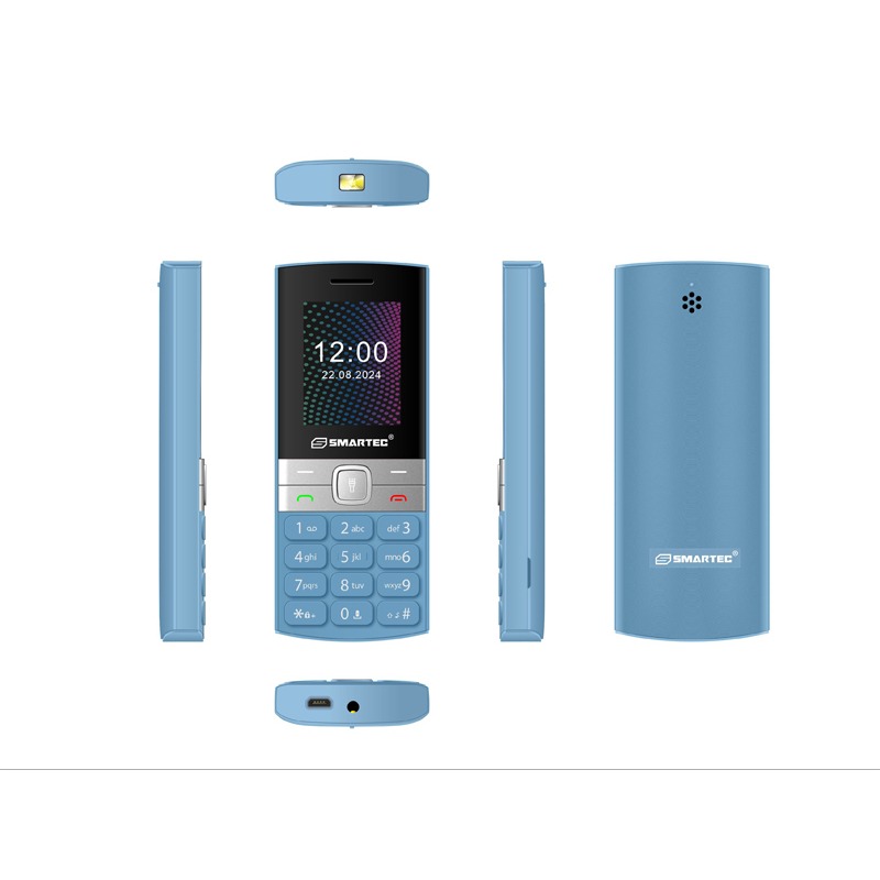Téléphone Portable SMARTEC V2 - Bleu