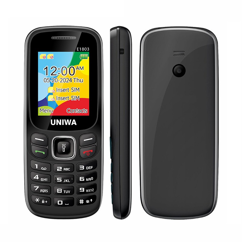 TÉLÉPHONE PORTABLE UNIWA E1803 -NOIR