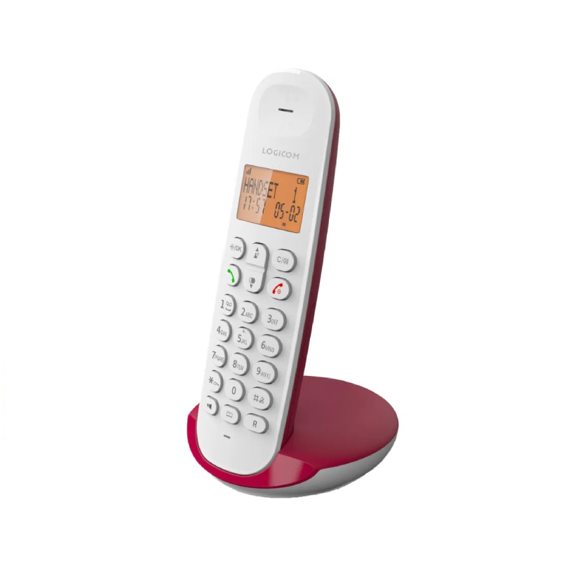 Téléphone Sans Fil DECT LOGICOM Iloa 150 Solo - Framboise