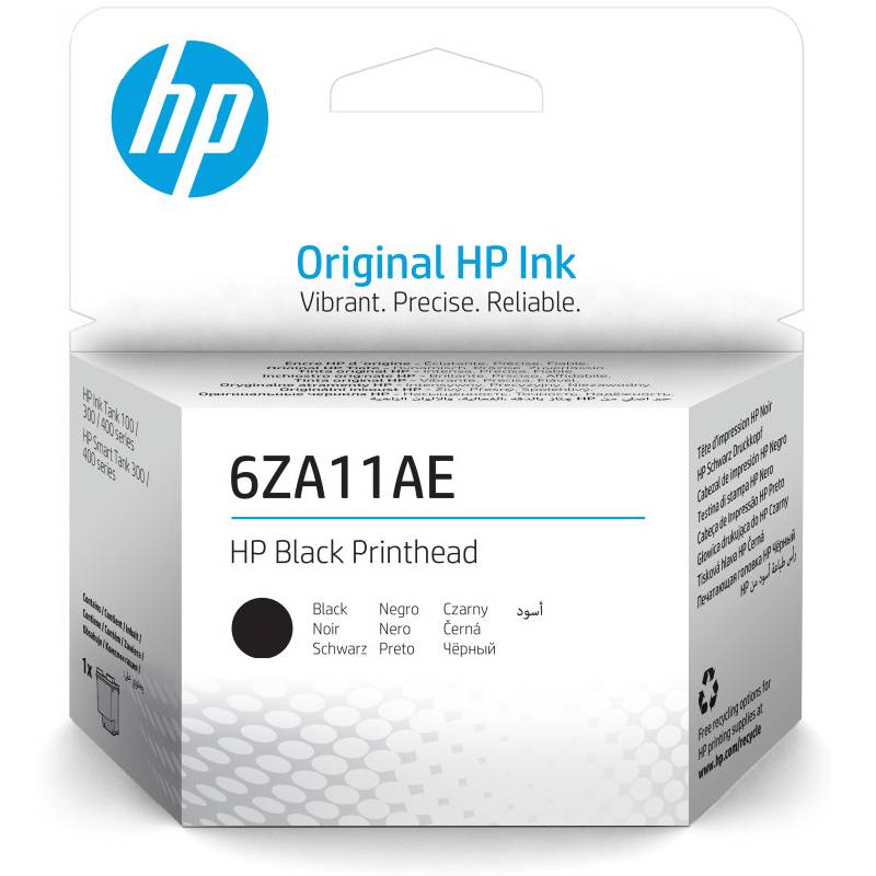 Tête d'impression d'origine HP 6ZA11AE - Noir