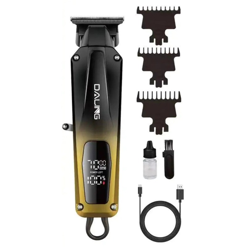 TONDEUSE à cheveux PRO RECHARGEABLE DALING DL-0077 - Gold