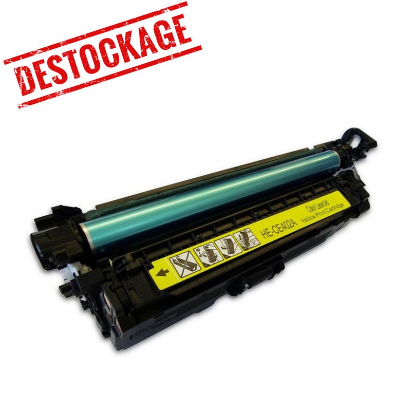 Toner Adaptable Compatible HP 507A CE402A/CE252A - Jaune (CE402A-CE252A)