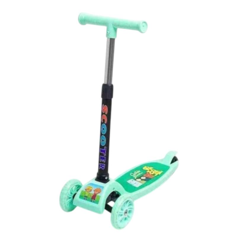 Trottinette Pour Enfant Lumineuse Avec Design 3 Roues - Vert