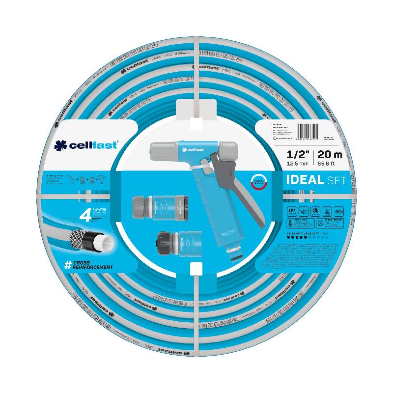 Tuyau d’Arrosage CELLFAST 20 m 1/2" 4 Couches - 10-280
