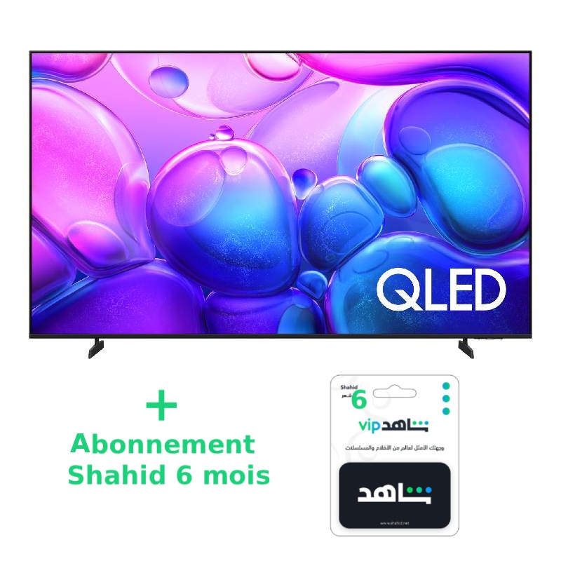TV SAMSUNG 55" QLED 4K UHD Smart TV Q6F Avec Abonnement Shahid 6 mois