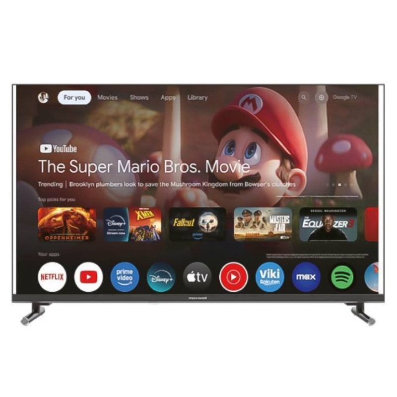 Tv  MAXWELL 50" MG60 QLed 4K Smart Google Tv avec Recepteur Integre - Noir