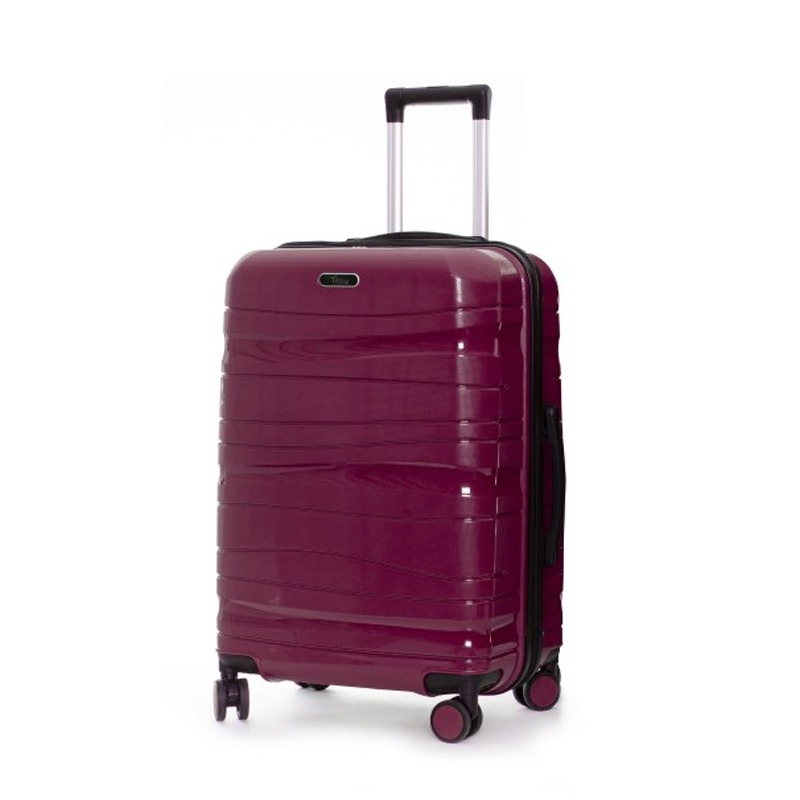Valise TITOU Incassable Polypropylene Moyenne 70 cm - Rouge Bordeaux Mat