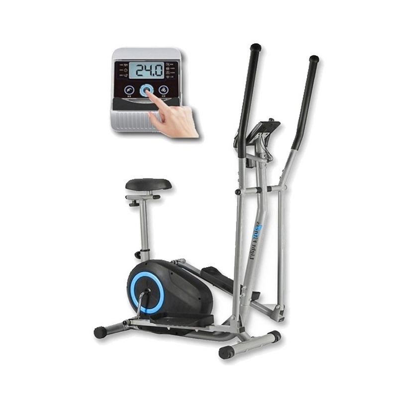 Vélo Elliptique LIGHT FITNESS VIGOR 2 EN 1 - Noir&Silver