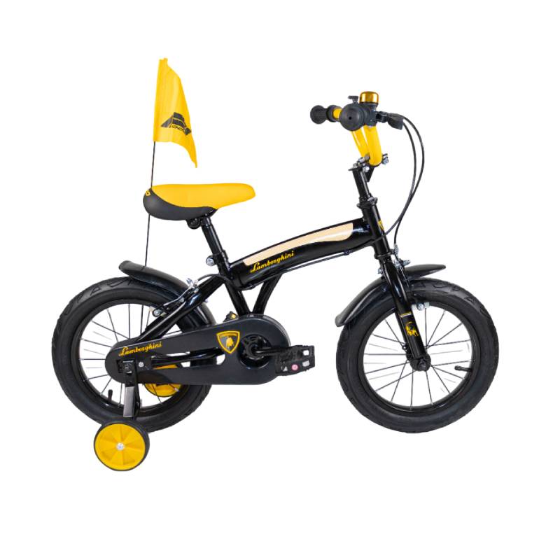 Vélo Enfant RODEO Lamborghini Pour Garçon 14'' - Noir & Jaune