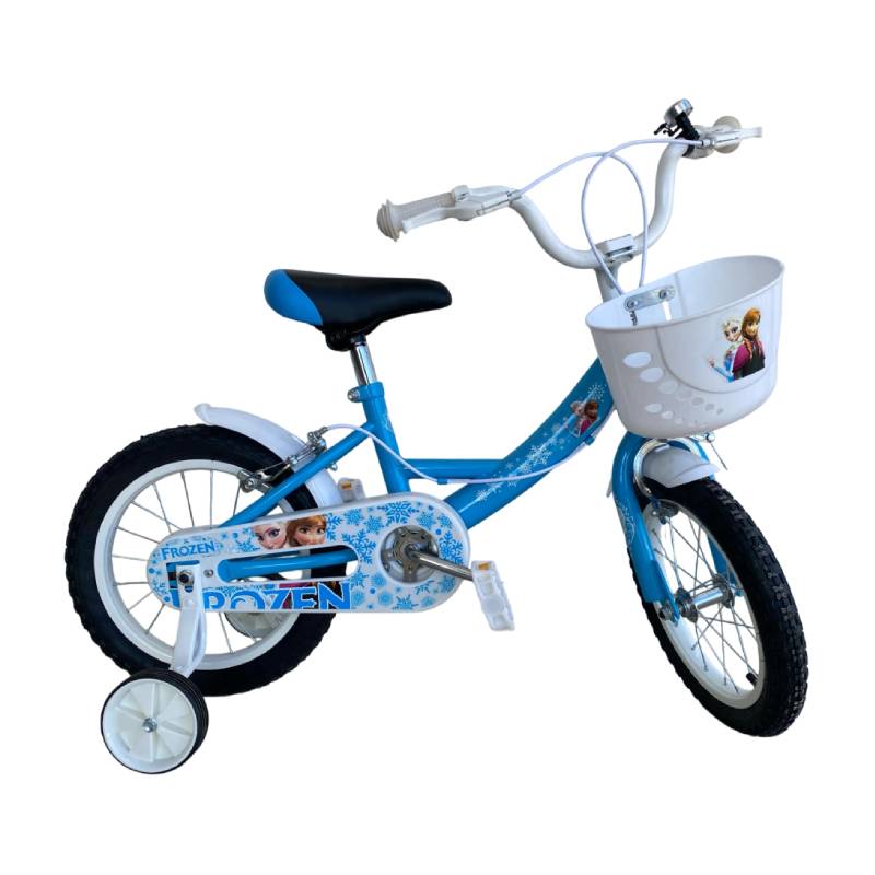 Vélo RODEO FROZEN 14" Avec Panier Pour Fille - Bleu