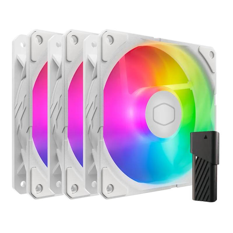 Ventilateur COOLER MASTER SickleFlow Edge 120 ARGB 3en1 - Blanc