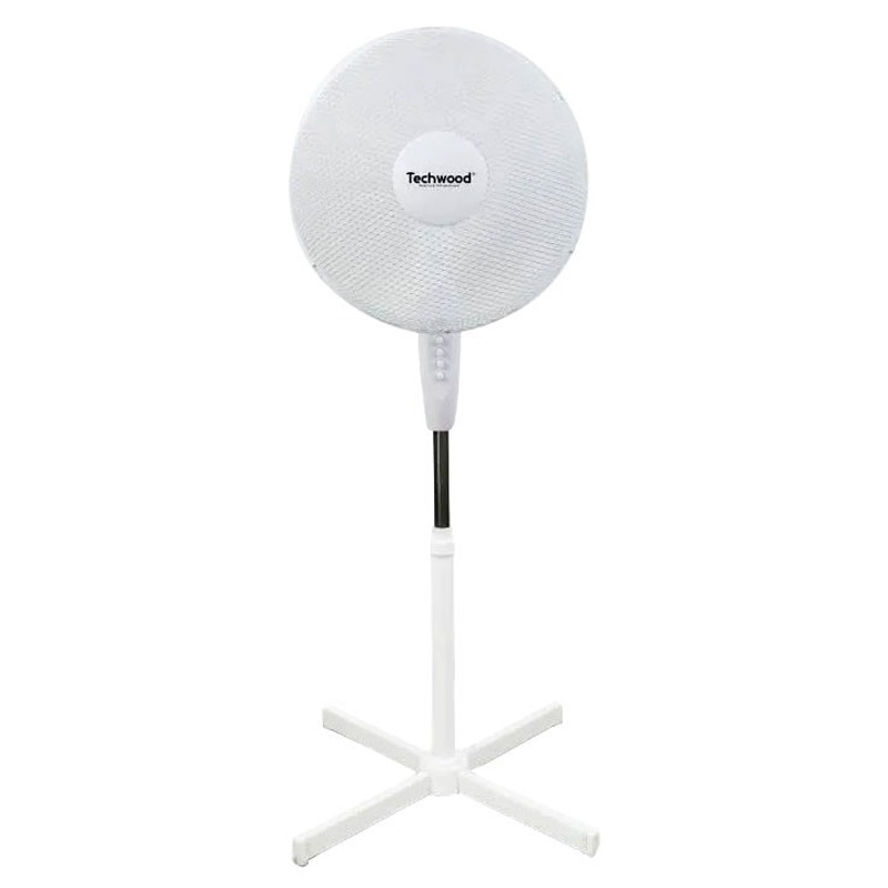 Ventilateur Sur Pieds TECHWOOD TVE-433 45W - Blanc