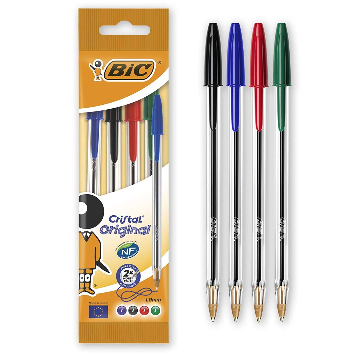 Pack de 4 Stylos Cristal BIC 8308621