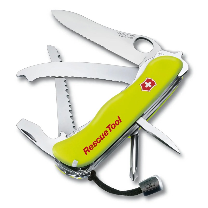 Couteau Suisse VICTORINOX Rescue Tool - Jaune Fluorescente