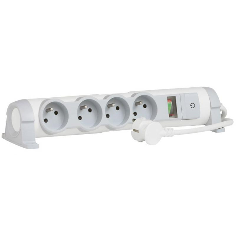 Rallonge Multiprises LEGRAND 4x2P+T Avec cordon 1.5m - 050091