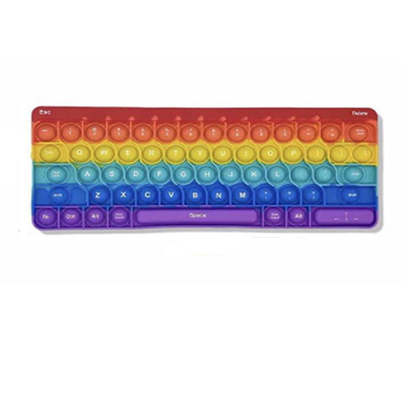 Jouet Anti Stress Pop It forme clavier - Multicolore