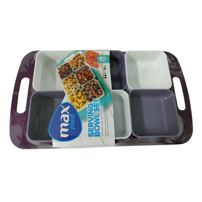 Plat à Servir MAX PLAST avec 6 Bols - Mauve - Image 2
