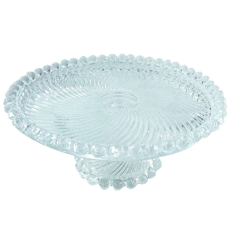 Plateau À Pied LAV En Verre Pour Gâteau - 27cm