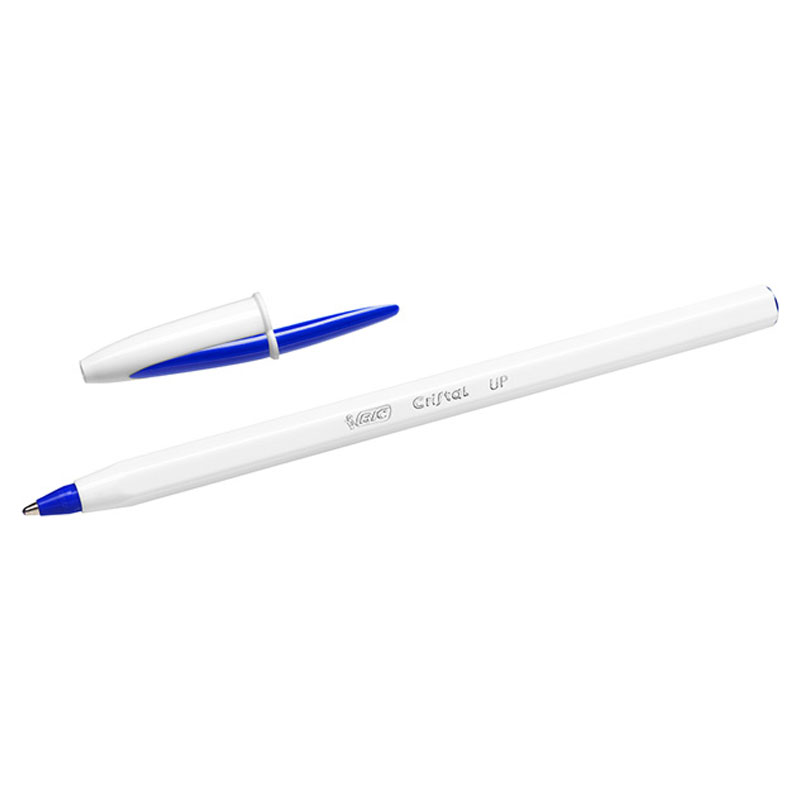 Boite de 20 Stylos à Bille BIC Cristal Up - Bleu - Image 2