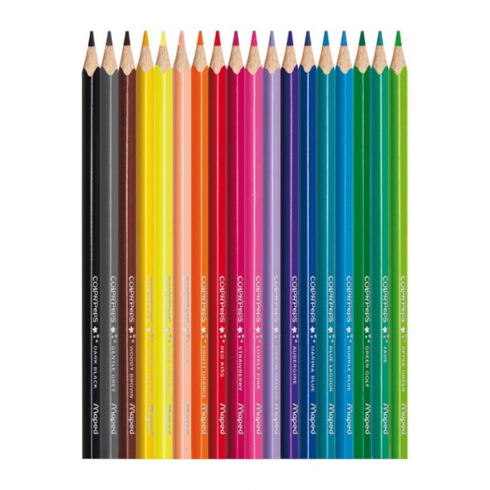 Pack de 18 Crayons couleurs MAPED 18/18 - Image 2