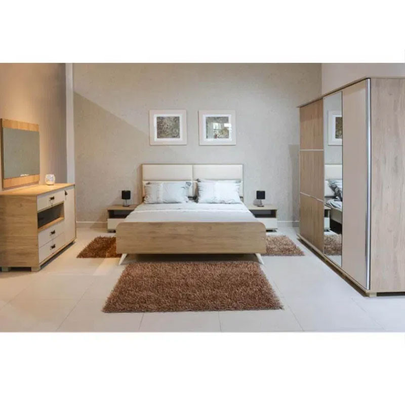 Chambre Adulte DETENTE 190x160cm 2 Portes - Denver / Beige