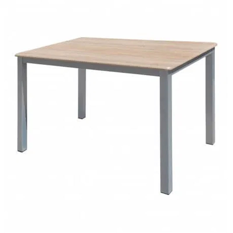 Table Rectangulaire SERENA Top En PVC 120 x 80 cm - Gris
