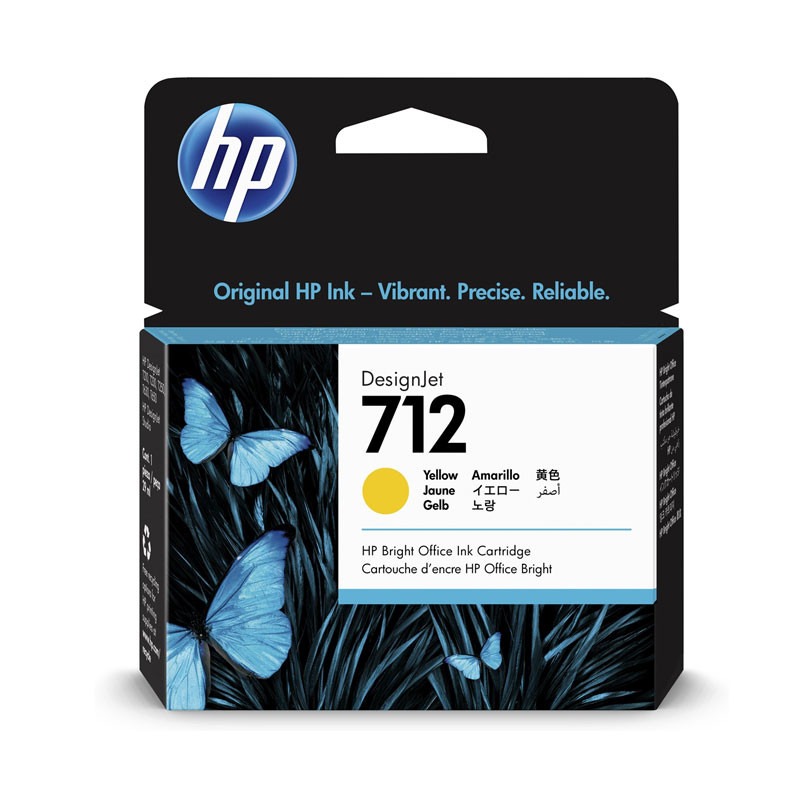  Cartouche d'encre d'origine HP 712 - Jaune