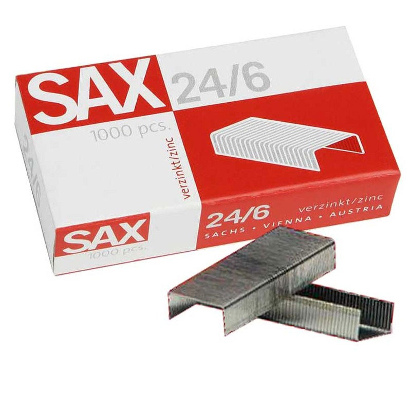 Agrafes SAX 24/6 Cuivré - 1000 pièces