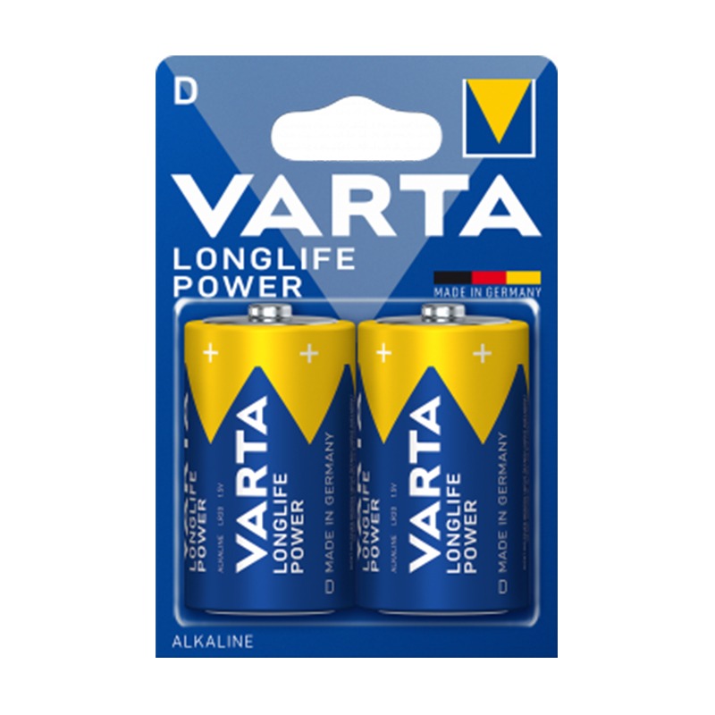 2x Piles Alcaline VARTA LongLife Power LR20