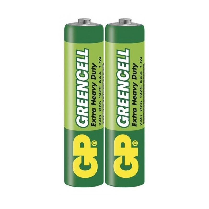 2x Piles GP Greencell AAA EXTRA HEAVY DUTY R03 1.5V - Image 2
