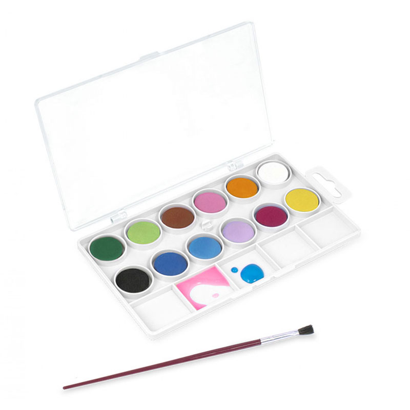 Box De 12 Aquarelle Pastilles 22 mm JOVI Avec Pinceau - Couleurs Assortis - Image 3