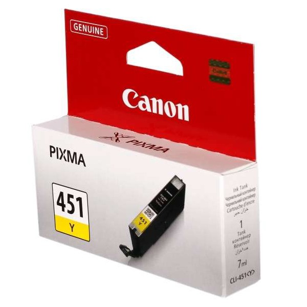 Cartouche Jet d'encre CANON CLI-451 - Jaune (CLI-451Y), Photo boutique MyTek chez MyTek