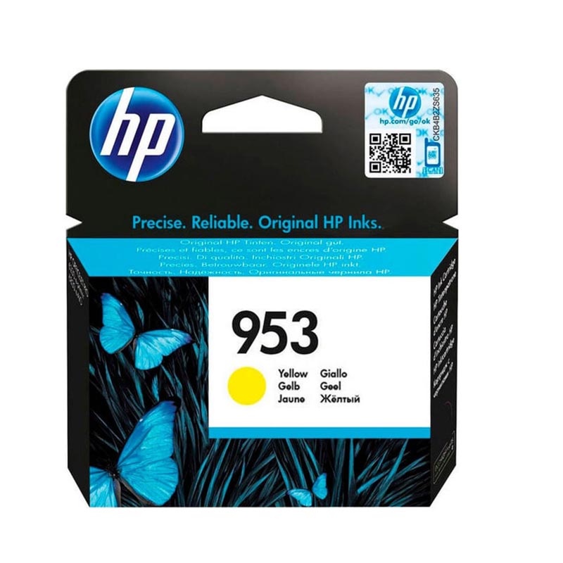HP 953 cartouche d'encre jaune authentique 9 ml / F6U14AE