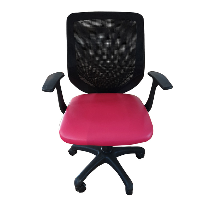 Chaise Atlanta Mesh En Simili Cuir Avec Accoudoirs & Base polypropyléne - Rose - Image 2