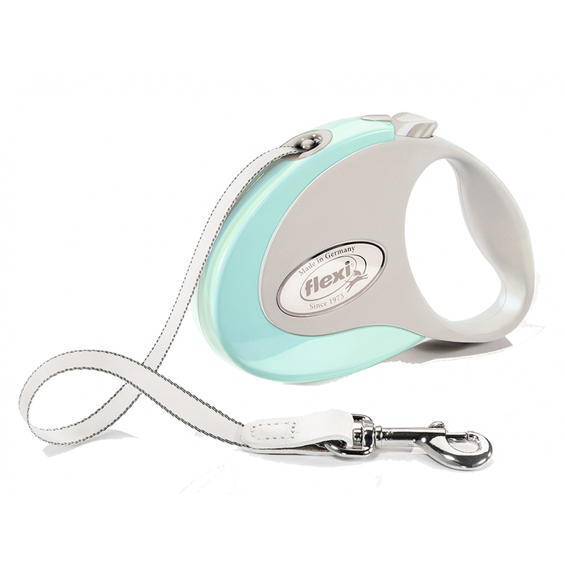 Laisse Flexi Style S Bande 3m Pour Chien - Bleu