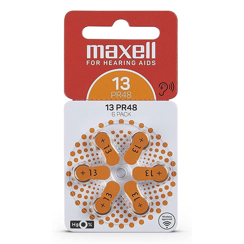 6x Piles MAXELL Auditifs 13 AID, Photo boutique MyTek chez MyTek