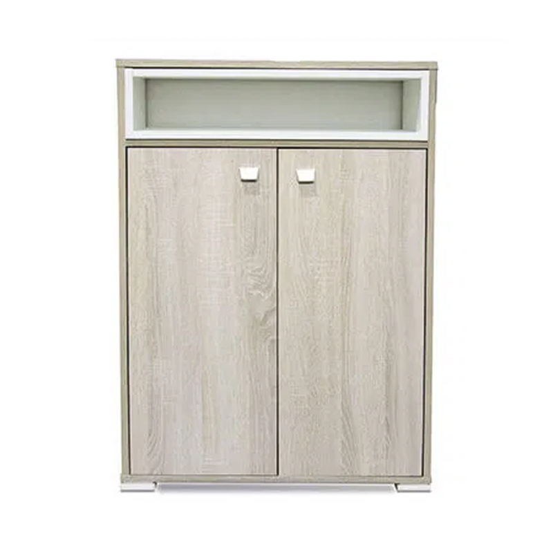 Porte Chaussures SOTUFAB 2Portes Avec Niche - Chêne Brut