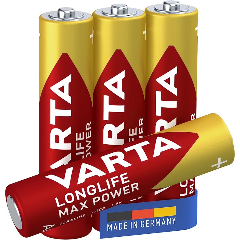 4x Piles Alcaline VARTA LongLife Max Power AAA LR03 - Image 2