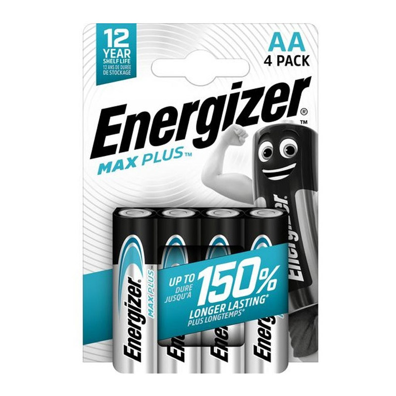 4x Piles Alcalines ENERGIZER Max Plus AA, Photo boutique MyTek chez MyTek