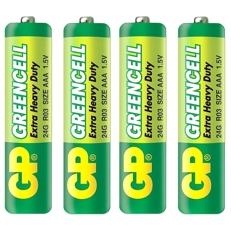 4x Piles GP Greencell AAA EXTRA HEAVY DUTY R03 1.5V - Image 2
