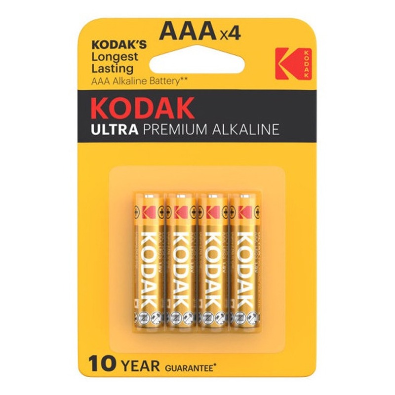 4x Piles KODAK Ultra AlKaline AAA LR03
